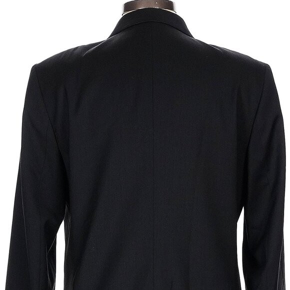 NWT The Kooples Black Two-Button Leather-Pocket Versatile Blazer Size 40 - Picture 7 of 11